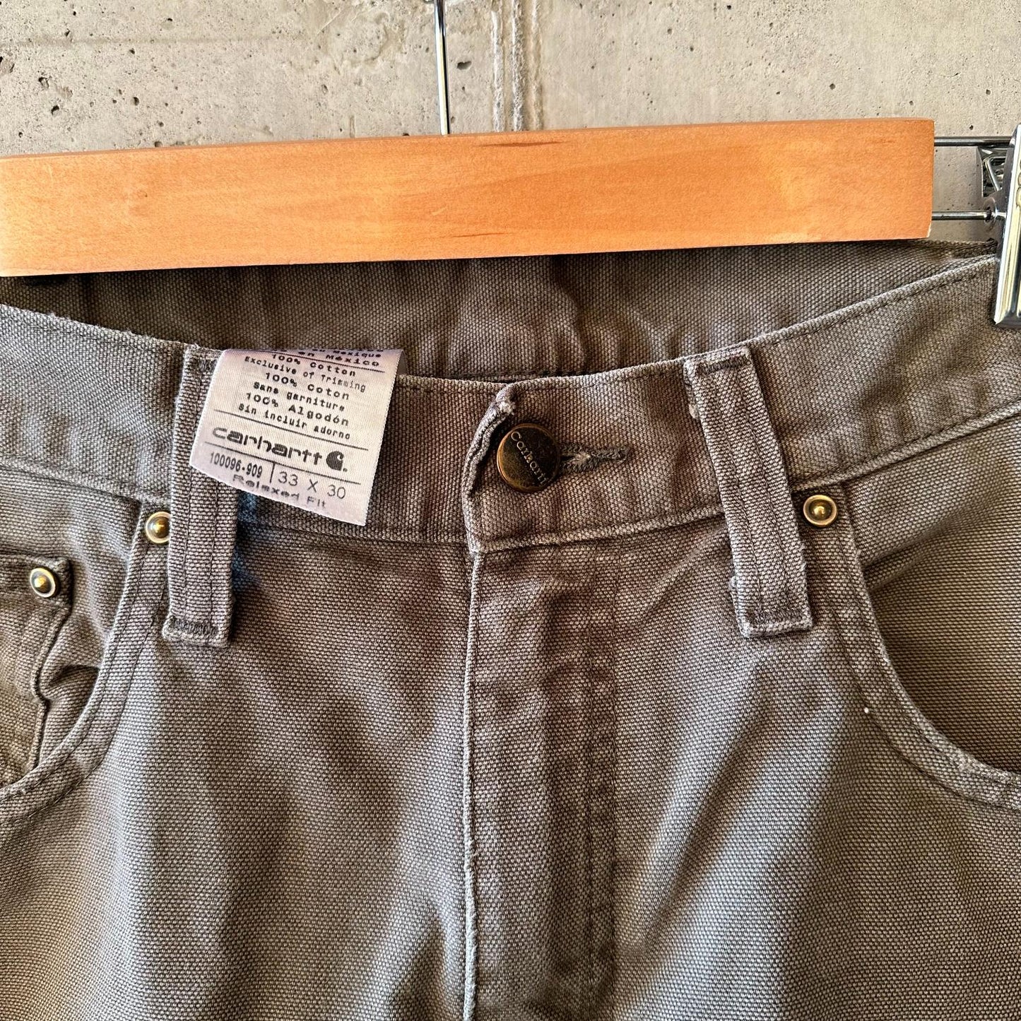 (33) Pantalón Carhartt Jean "Moss Green"