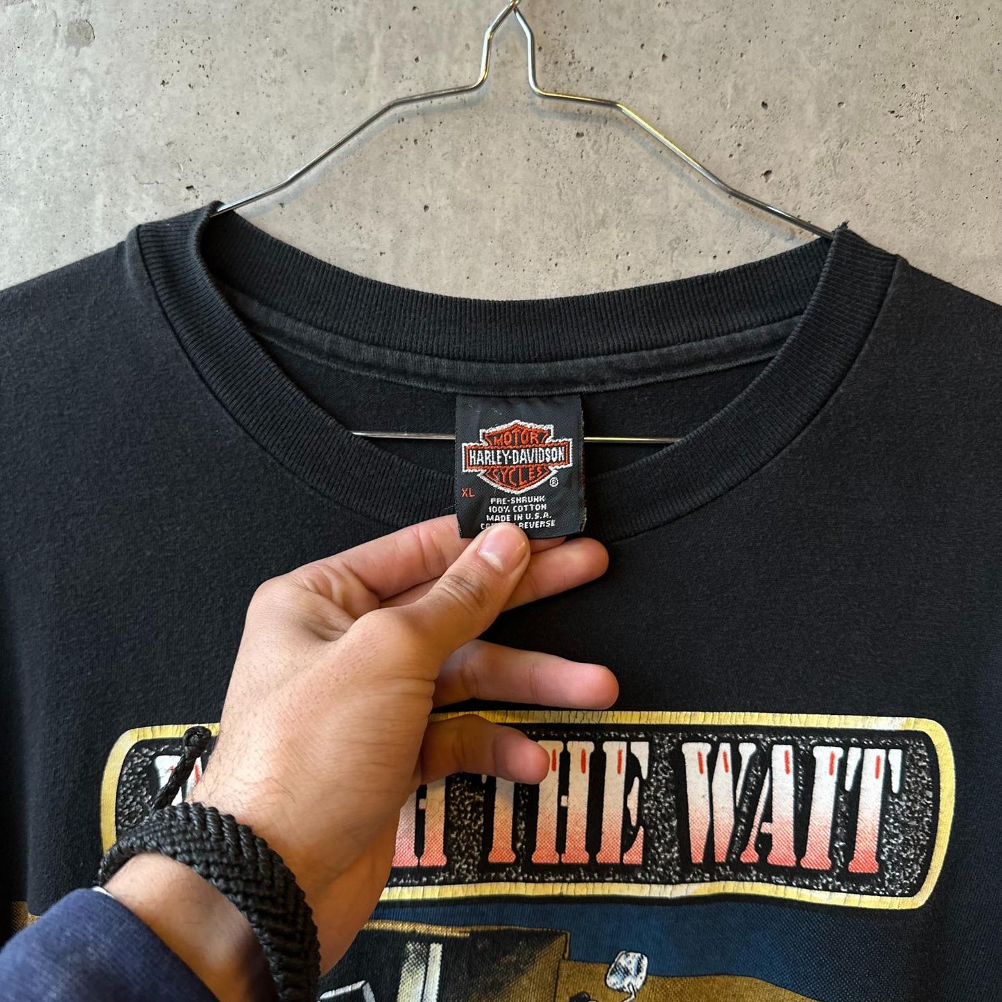 (XL) Reme Vintage 90s Harley Davidson "Worth The Wait / Regency " Single Stitch