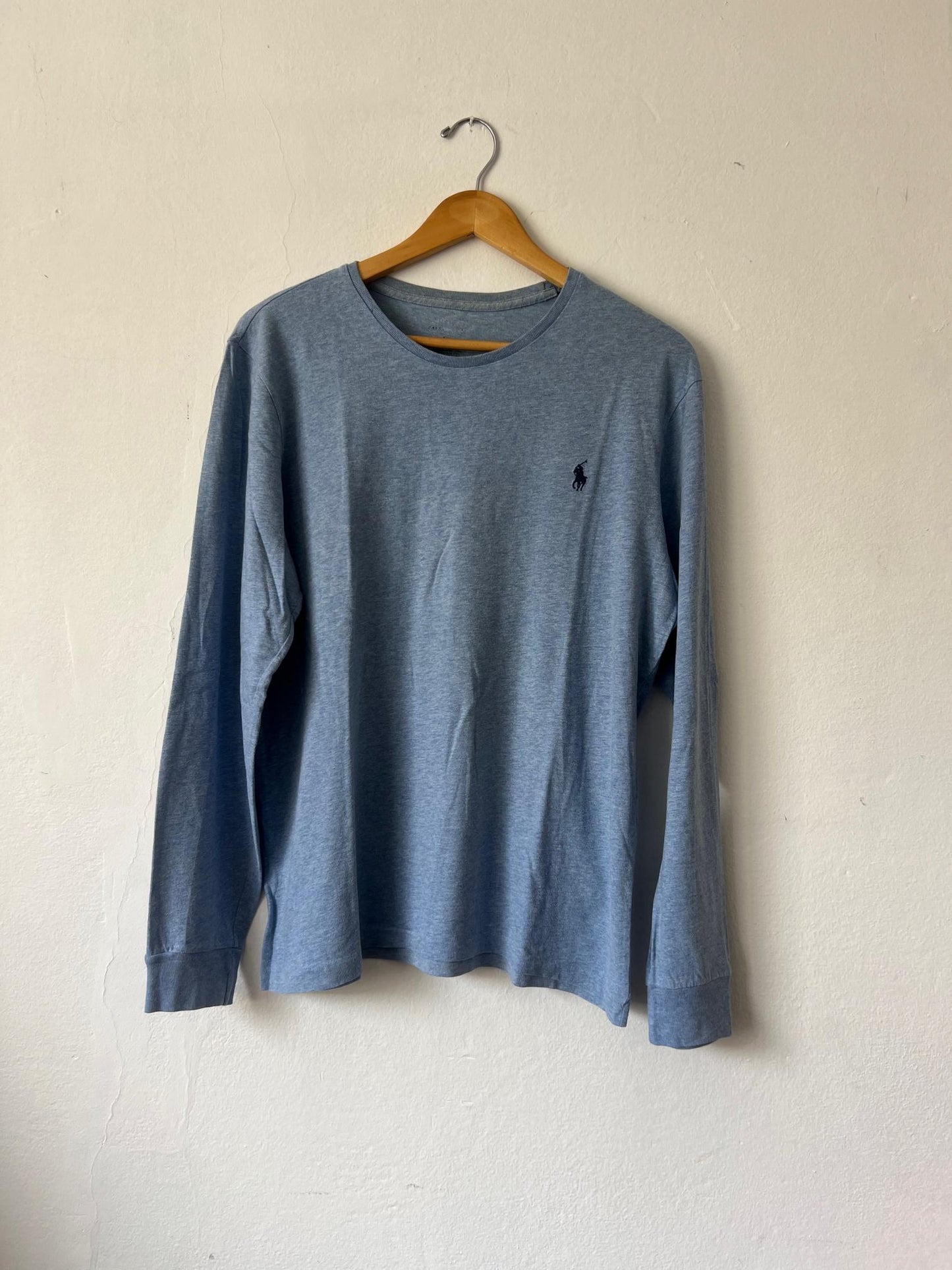 (M) Reme Manga Larga Ralph Lauren "Skyblue/Small Pony"