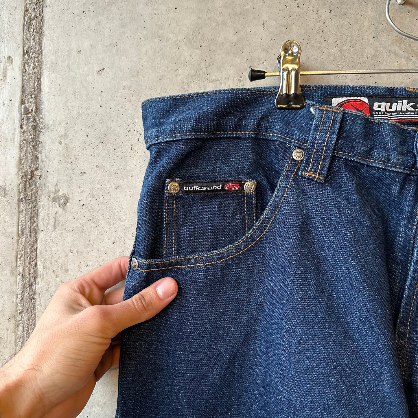 Jean Y2K Quiksand Super Baggy Skate Jeans "Deep Blue"