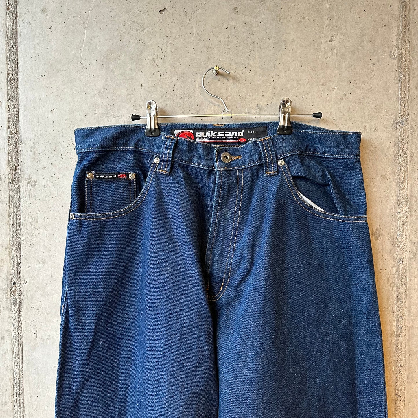 Jean Y2K Quiksand Super Baggy Skate Jeans "Deep Blue"