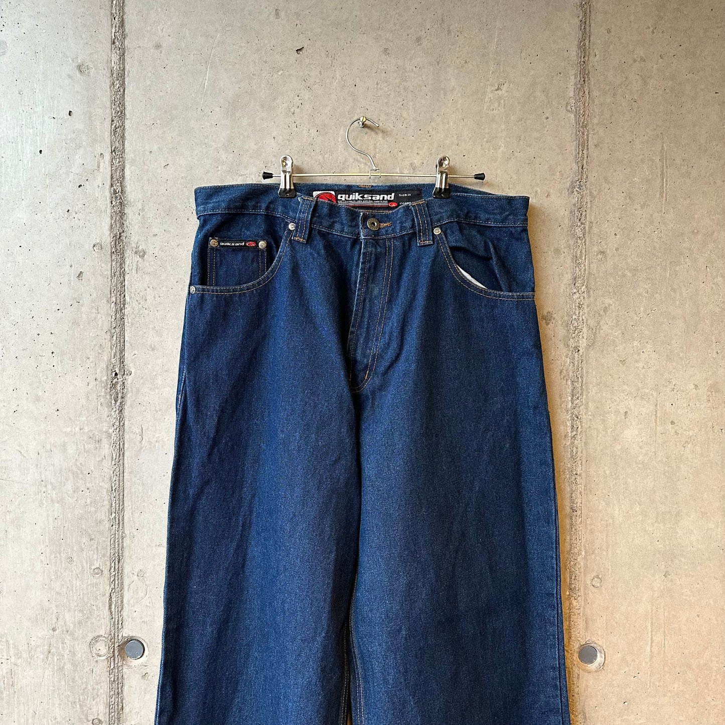 Jean Y2K Quiksand Super Baggy Skate Jeans "Deep Blue"