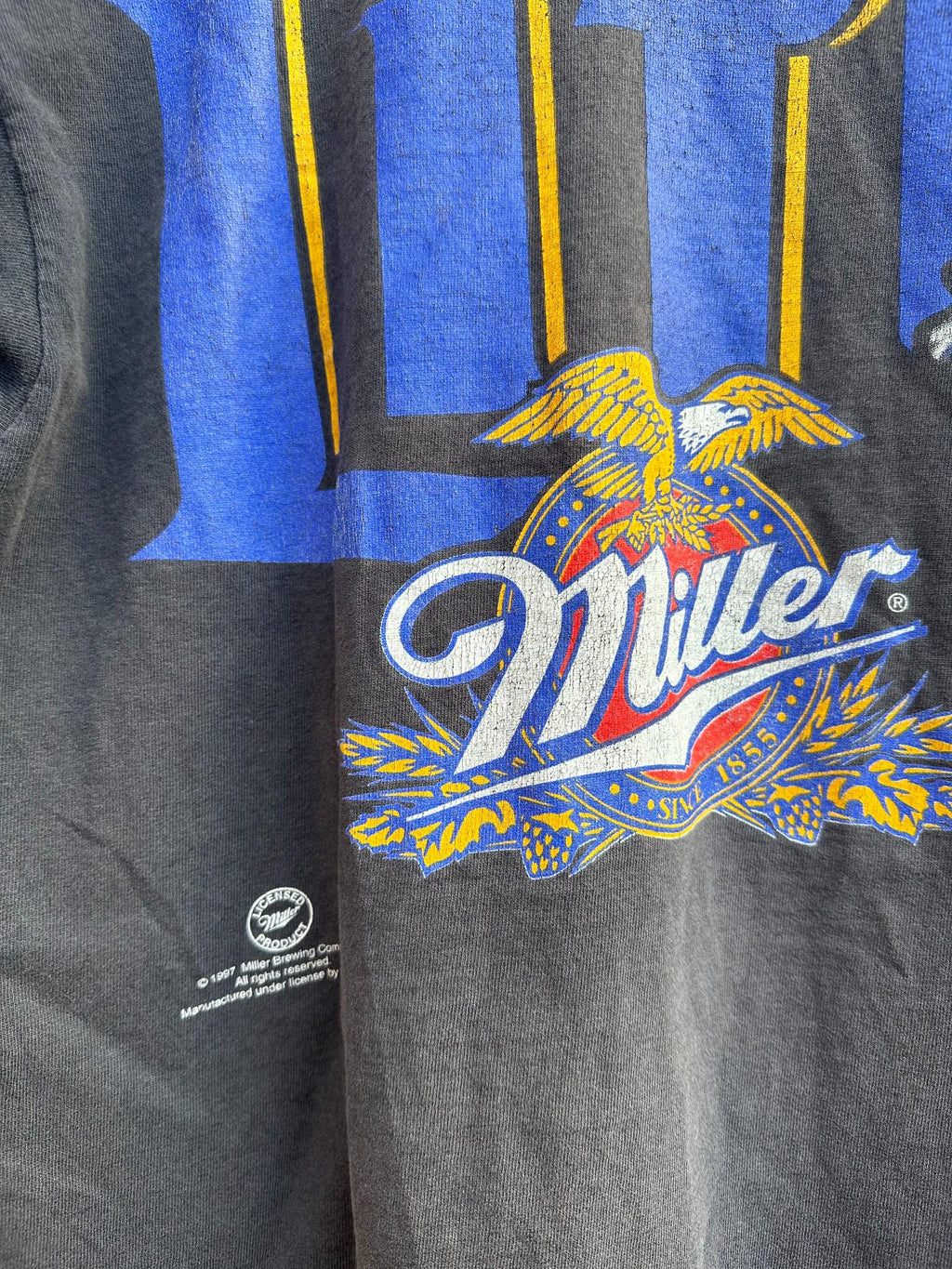 (XL) Reme Vintage Littlefield Adams & Co x  Beer  "Lite Miller" 1996