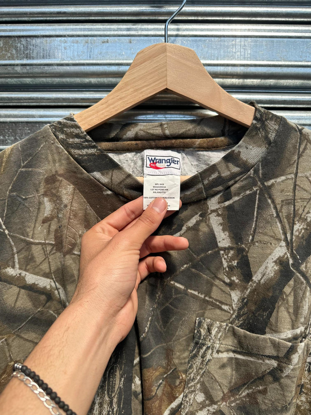 (XXL) Reme Manga Larga Wrangler Pro Gear x Realtree