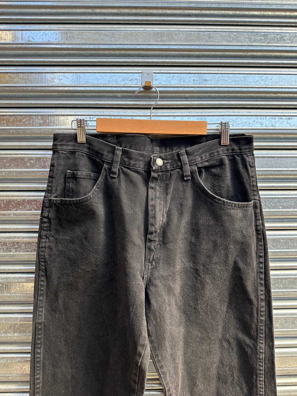 (34) Jean Vintage Rustler Straight/Loose "Dark Gray"