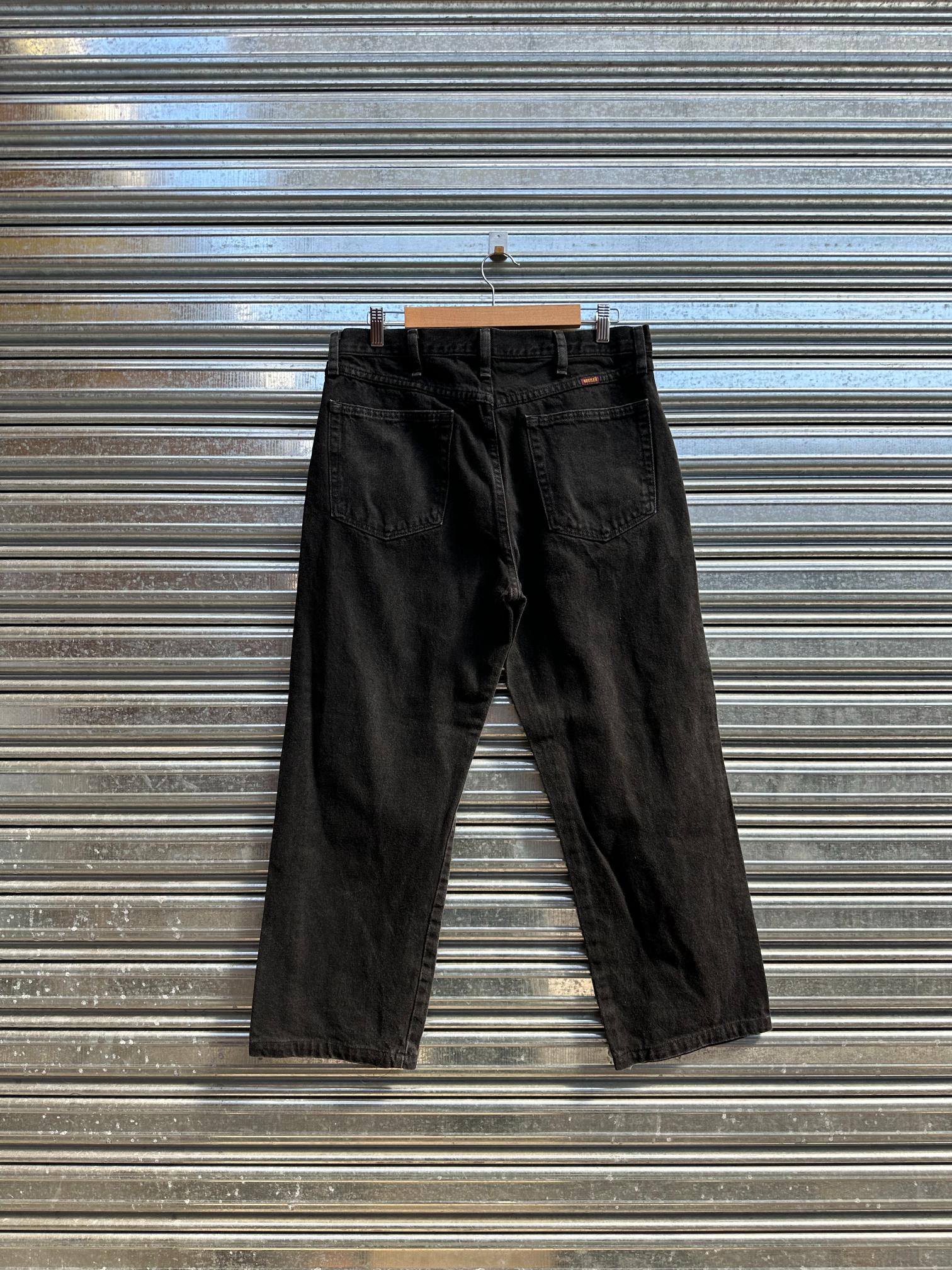 (34) Jean Vintage Rustler Straight/Loose "Dark Gray"
