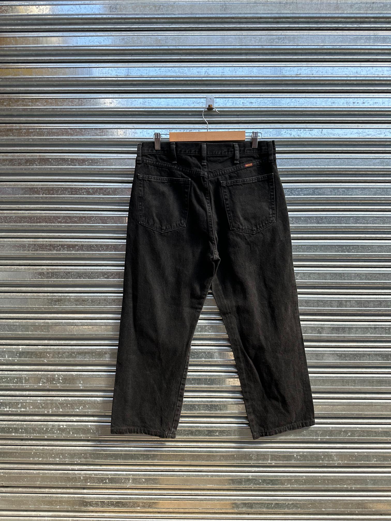 (34) Jean Vintage Rustler Straight/Loose "Dark Gray"