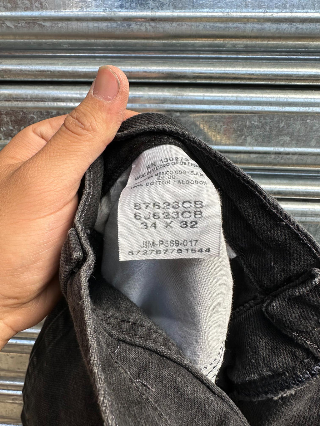 (34) Jean Vintage Rustler Straight/Loose "Dark Gray"