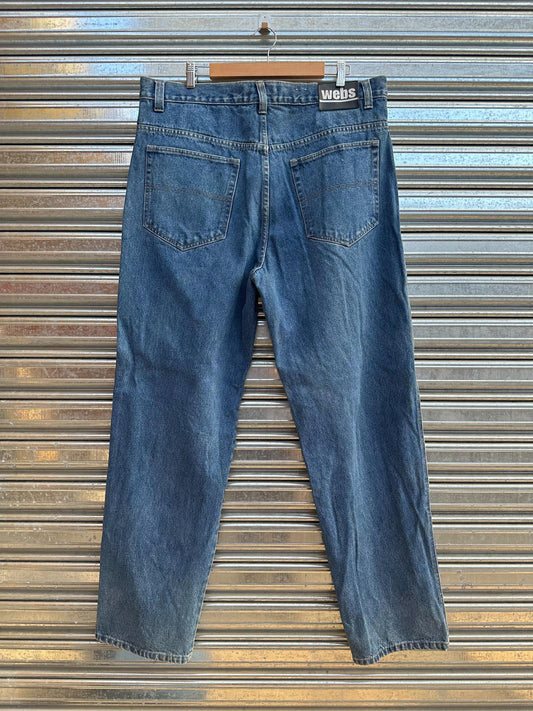 (40) Jean Webs Y2K Straight/Loose/Baggy "Denim Blue"