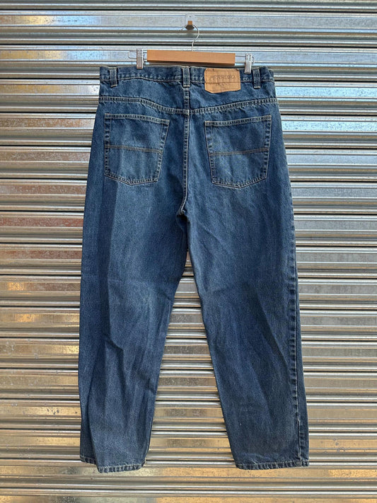 (40) Jean Vintage Perruzo Loose / Mom "Denim Blue"