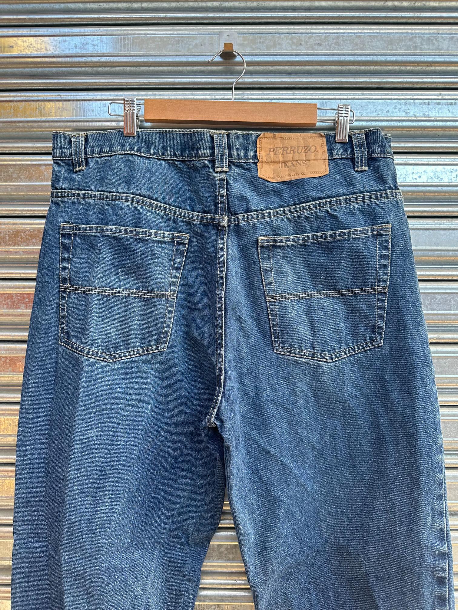 (40) Jean Vintage Perruzo Loose / Mom "Denim Blue"