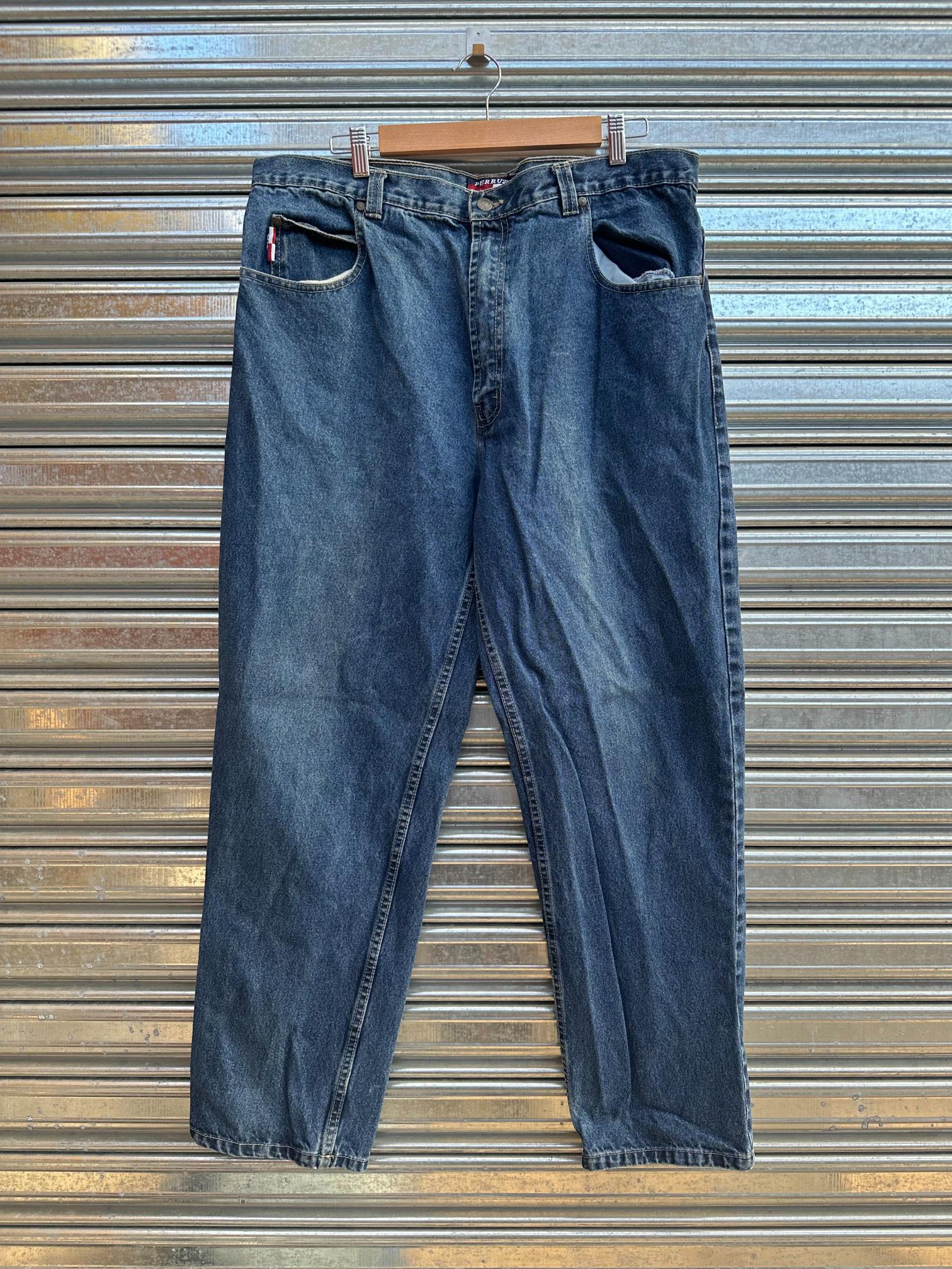 (40) Jean Vintage Perruzo Loose / Mom "Denim Blue"