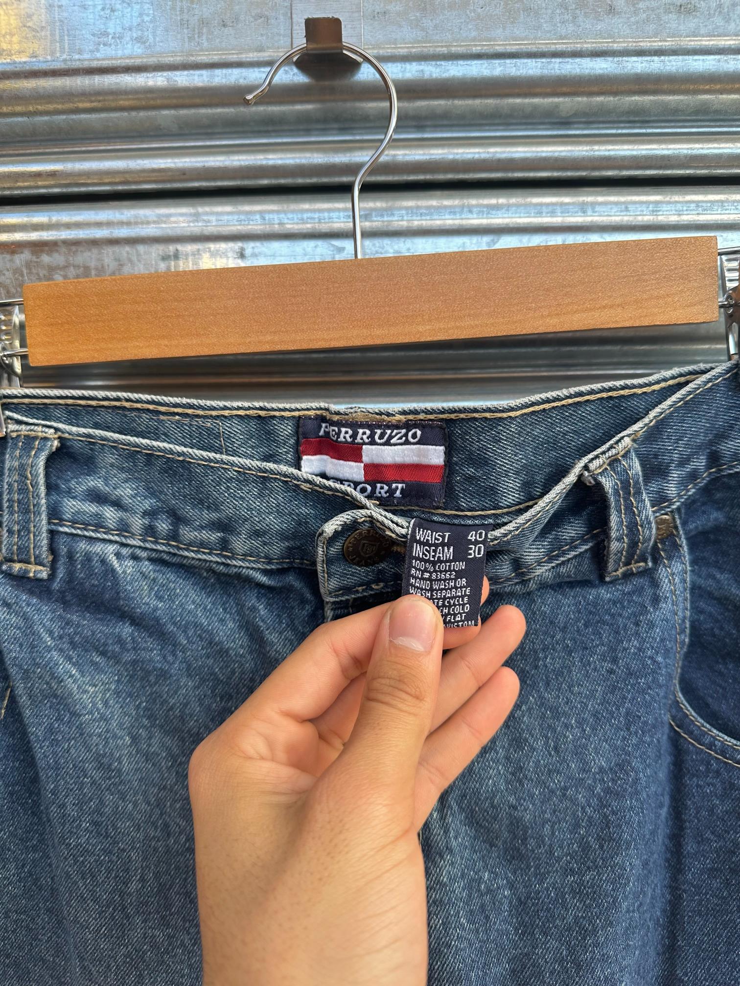 (40) Jean Vintage Perruzo Loose / Mom "Denim Blue"