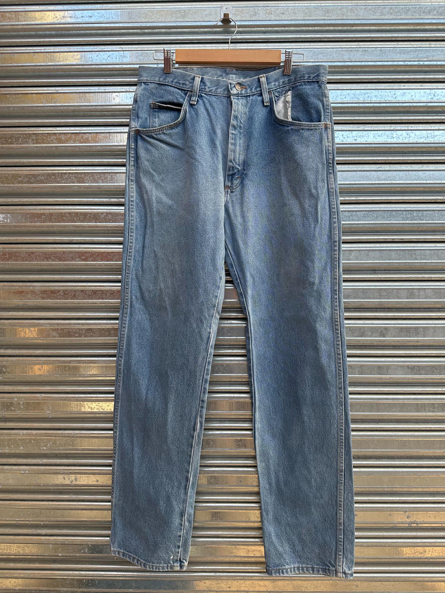 (34) Jean Vintage Rustler Straight/Loose "Sky Blue"
