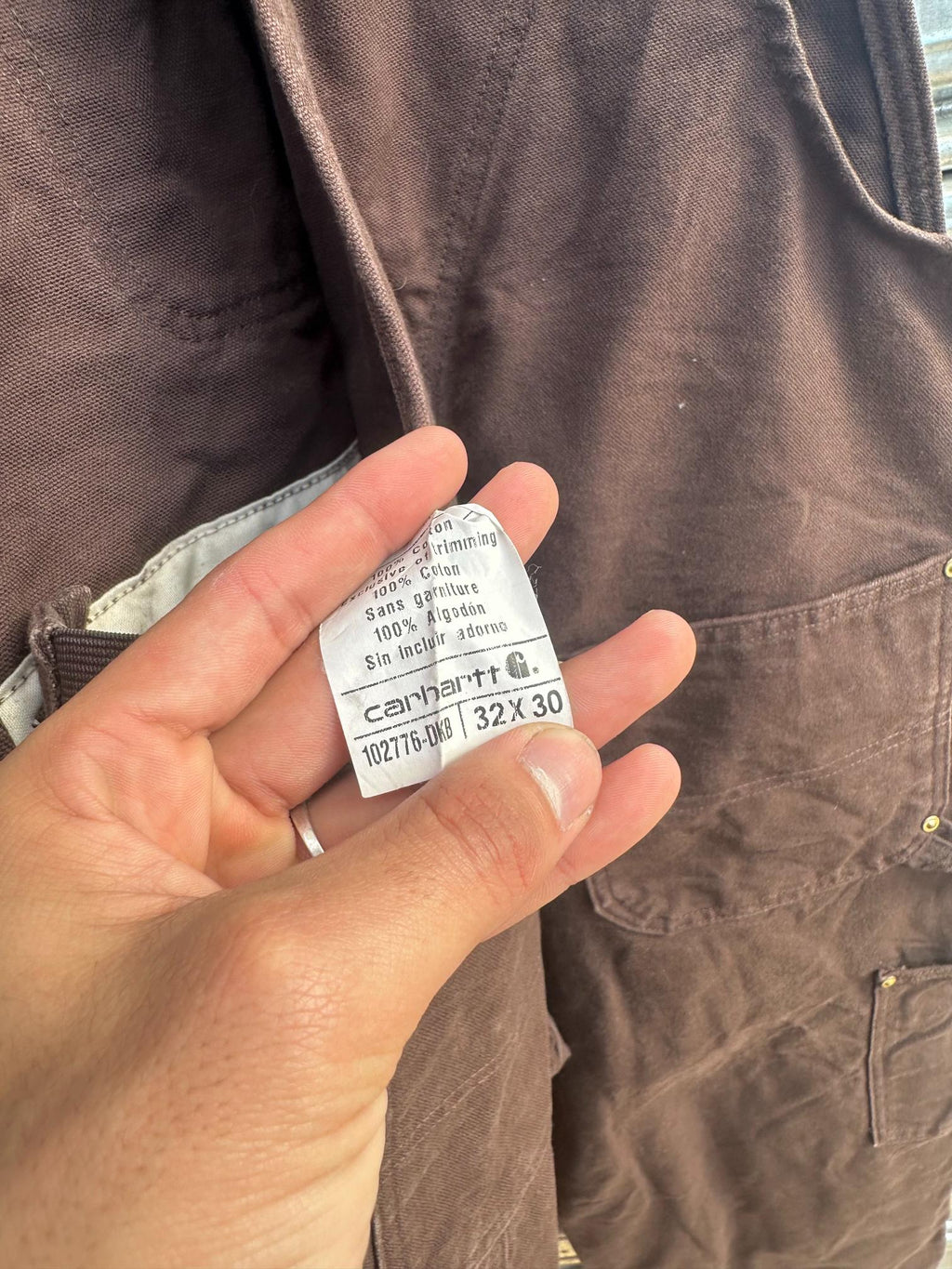 (32) Jardinera Vintage Carhartt "Moccha Brown"