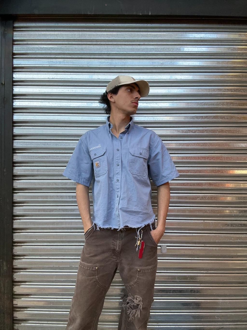 (U) Gorro Trucker Y2K Carhartt "Faded Cream"
