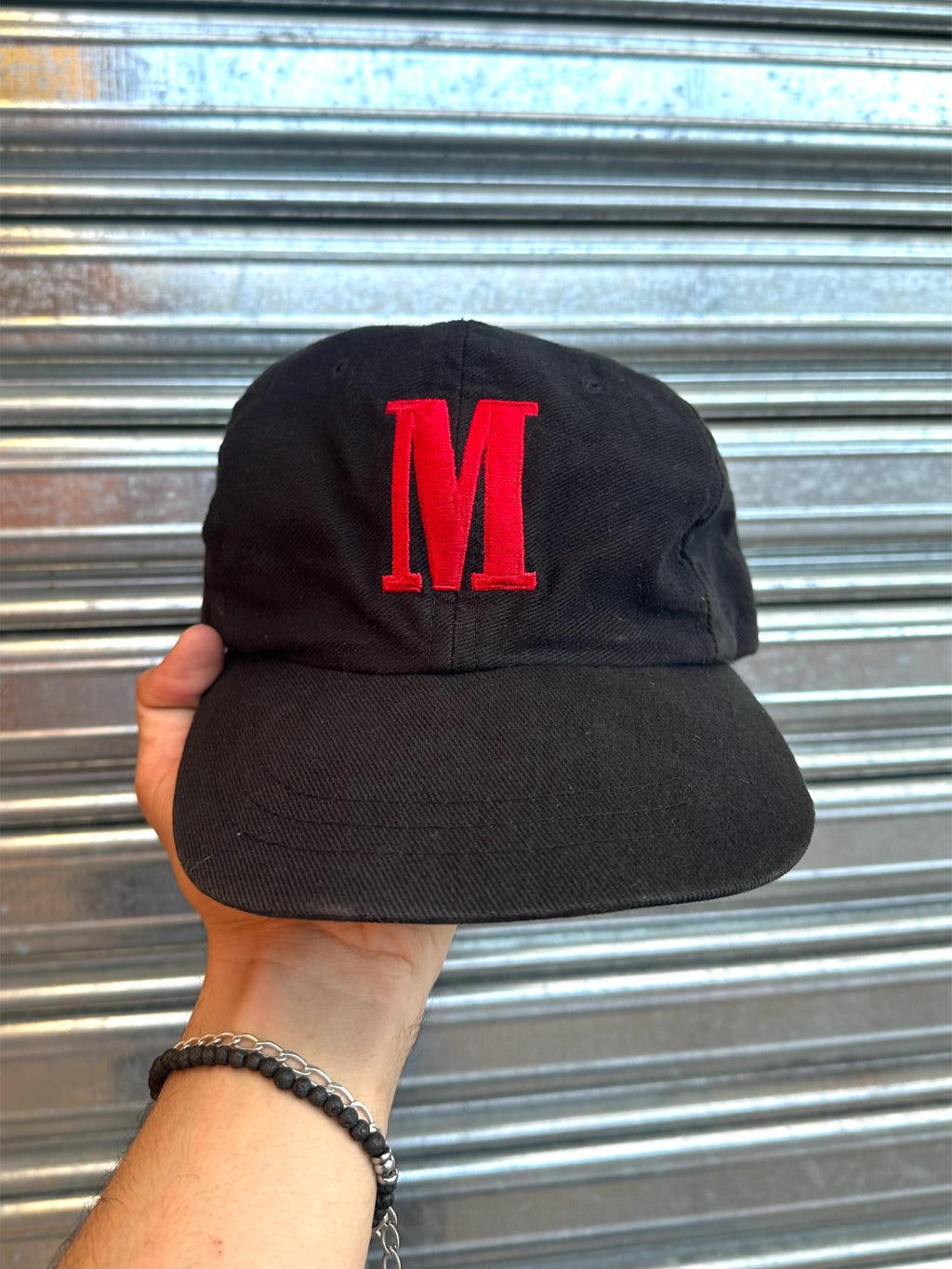 (U) Gorro Vintage Marlboro Embroidered Black "Big M / Marlboro / Marlboro Man"