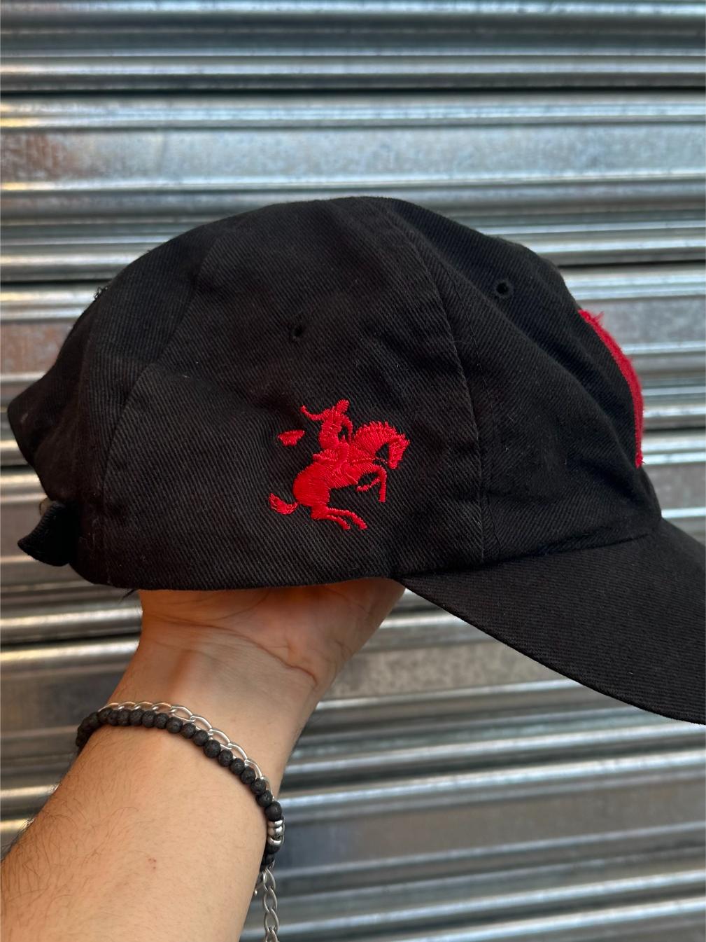(U) Gorro Vintage Marlboro Embroidered Black "Big M / Marlboro / Marlboro Man"
