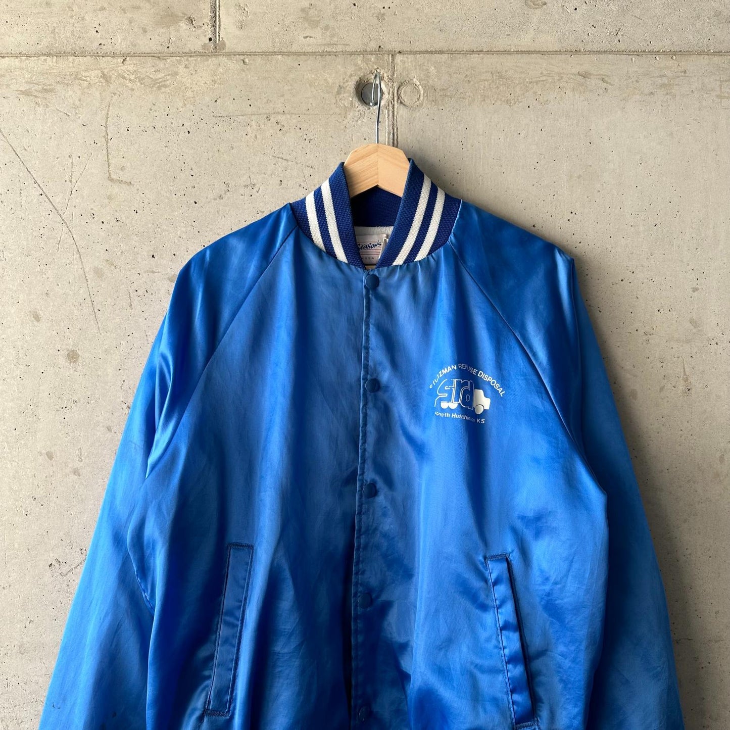 (M) Bomber Vintage 80s Four Seasons "Stutsman Disposal"