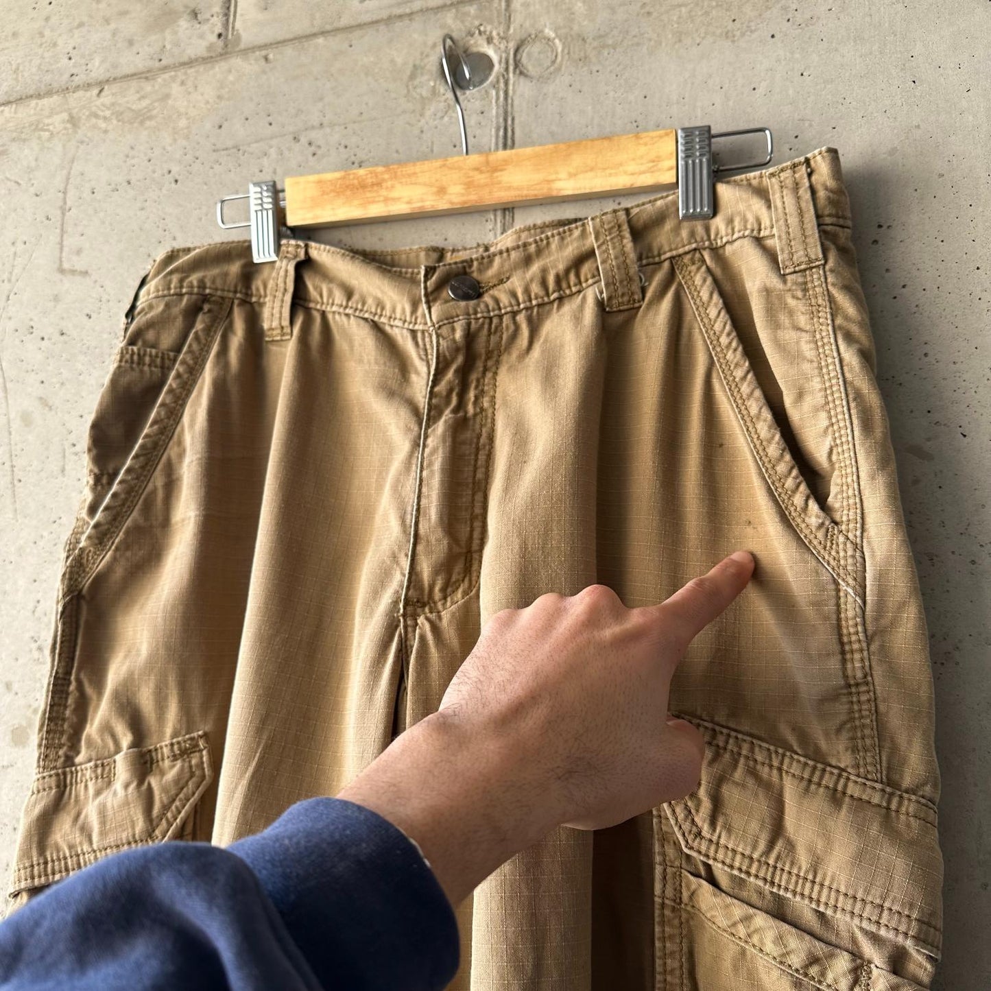 (34) Pantalón Cargo Carhartt Force / Ripstop "Beige"