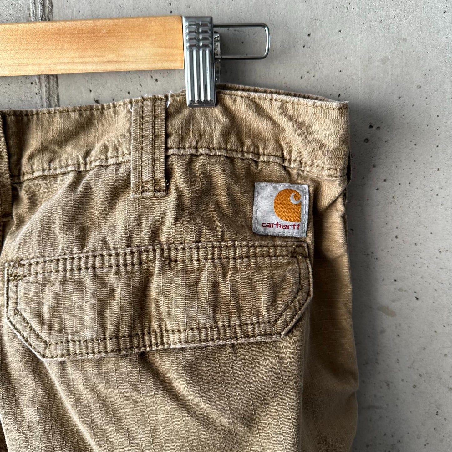 (34) Pantalón Cargo Carhartt Force / Ripstop "Beige"