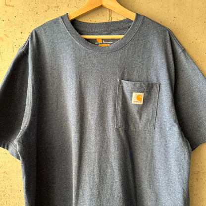 (XL) Reme Carhartt Pocket Manga Corta "Blue"