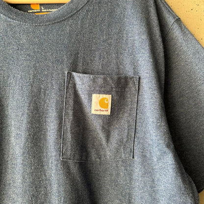 (XL) Reme Carhartt Pocket Manga Corta "Blue"