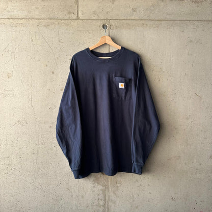 (L) Reme Carhartt Pocket Manga Larga "Blue"