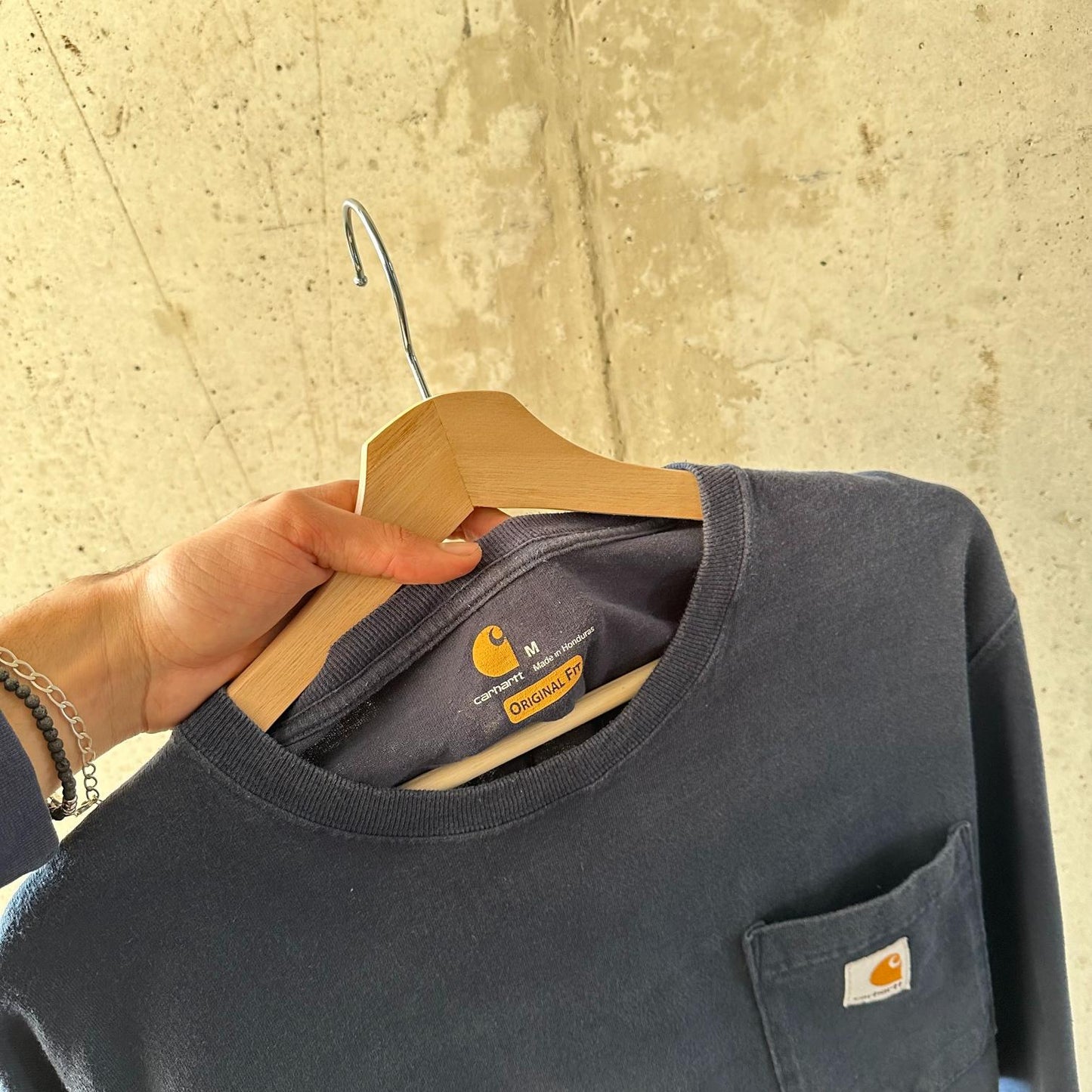 (L) Reme Carhartt Pocket Manga Larga "Blue"