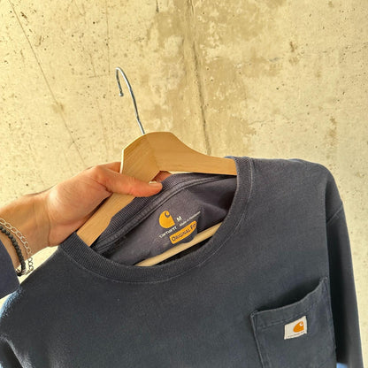 (L) Reme Carhartt Pocket Manga Larga "Blue"