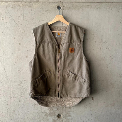 (L) Chaleco Carhartt Sherpa Lined "Moss Green"