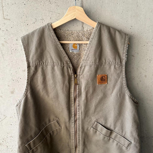 (L) Chaleco Carhartt Sherpa Lined "Moss Green"