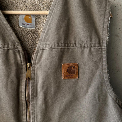 (L) Chaleco Carhartt Sherpa Lined "Moss Green"