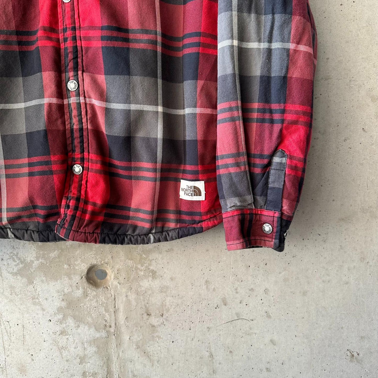 (M) Camisa Flannel Leñadora The North Face "Black & Red" Sherpa Lined