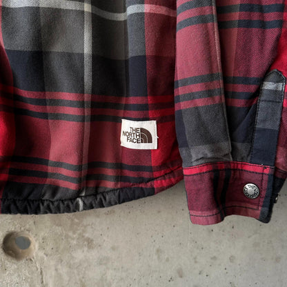 (M) Camisa Flannel Leñadora The North Face "Black & Red" Sherpa Lined