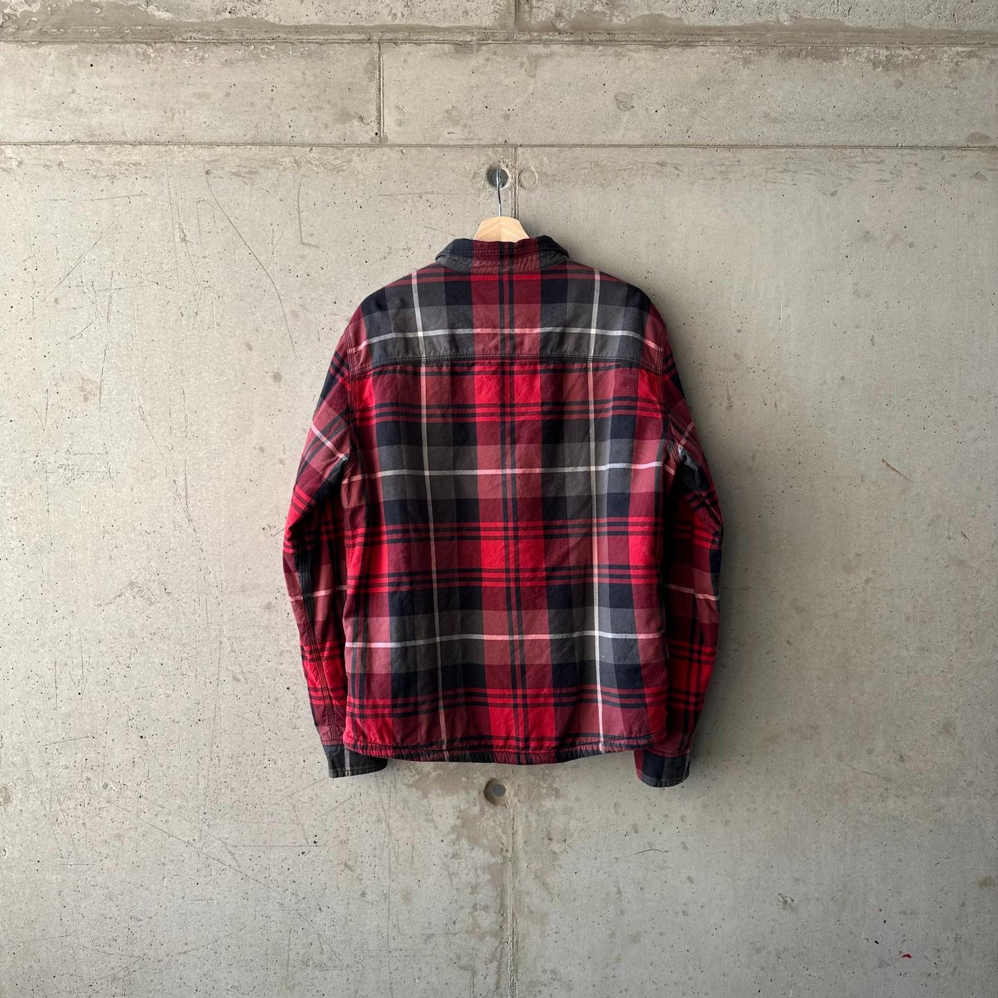 (M) Camisa Flannel Leñadora The North Face "Black & Red" Sherpa Lined