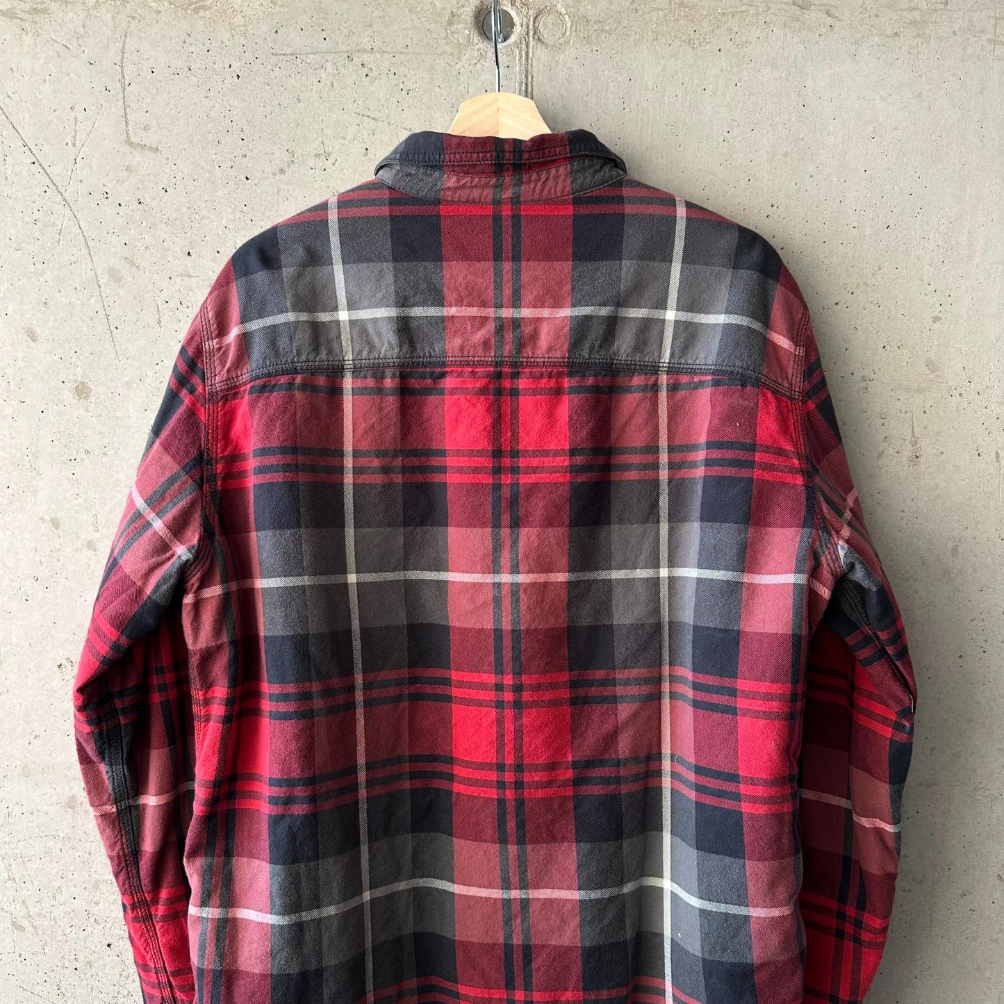 (M) Camisa Flannel Leñadora The North Face "Black & Red" Sherpa Lined