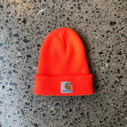 Gorro de Lana / Acrílico Carhartt Naranja Flúo "Rihanna"