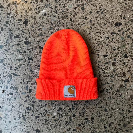 Gorro de Lana / Acrílico Carhartt Naranja Flúo "Rihanna"