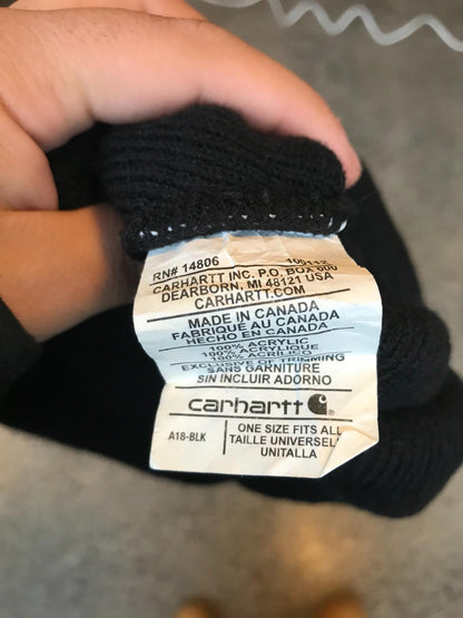 Gorro de Lana / Acrílico Carhartt "Negro"