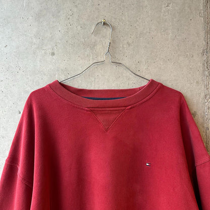 (XL) Buzo Vintage Tommy Hilfiger Rojo