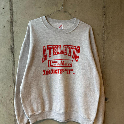 (L) Buzo Vintage 90s Jerzees "Lima Lindoln Mercury / Athletic Dept"