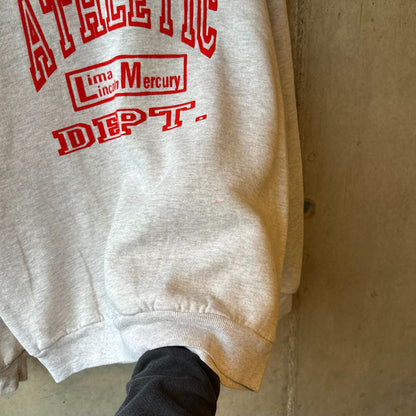 (L) Buzo Vintage 90s Jerzees "Lima Lindoln Mercury / Athletic Dept"