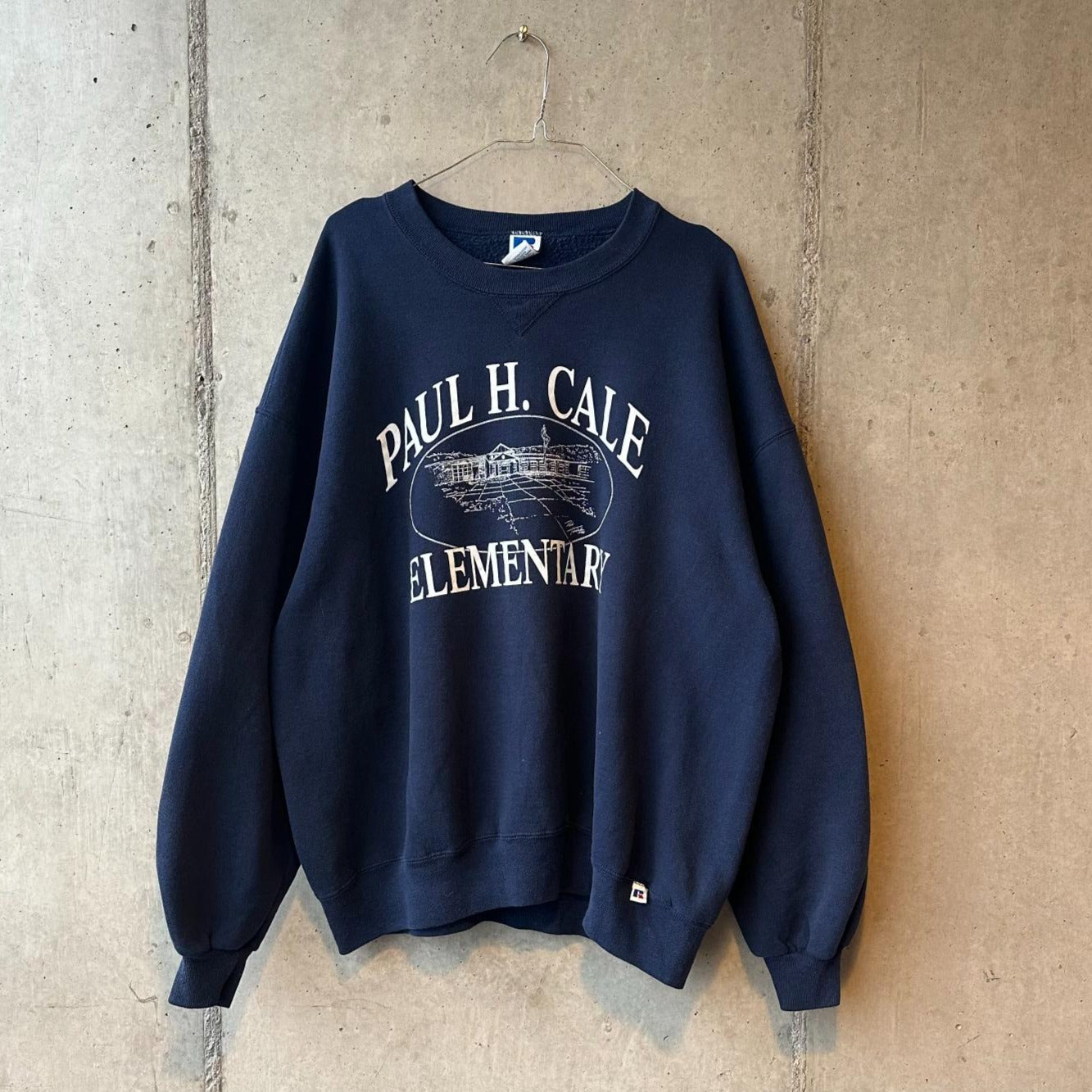 (XXL) Buzo Vintage Rusell Athletic Navy Blue "Paul H. Cale"