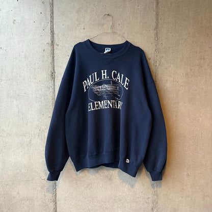 (XXL) Buzo Vintage Rusell Athletic Navy Blue "Paul H. Cale"