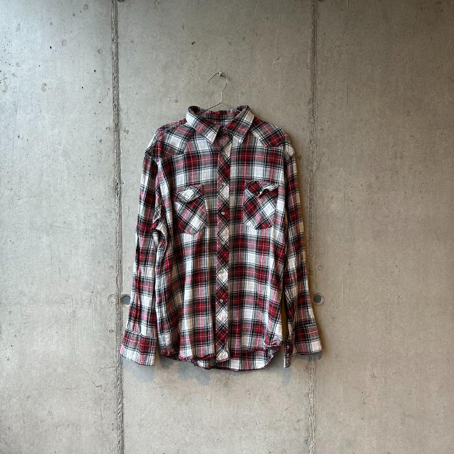 (XL) Camisa de Franela Wrangler "Red, Green, White"