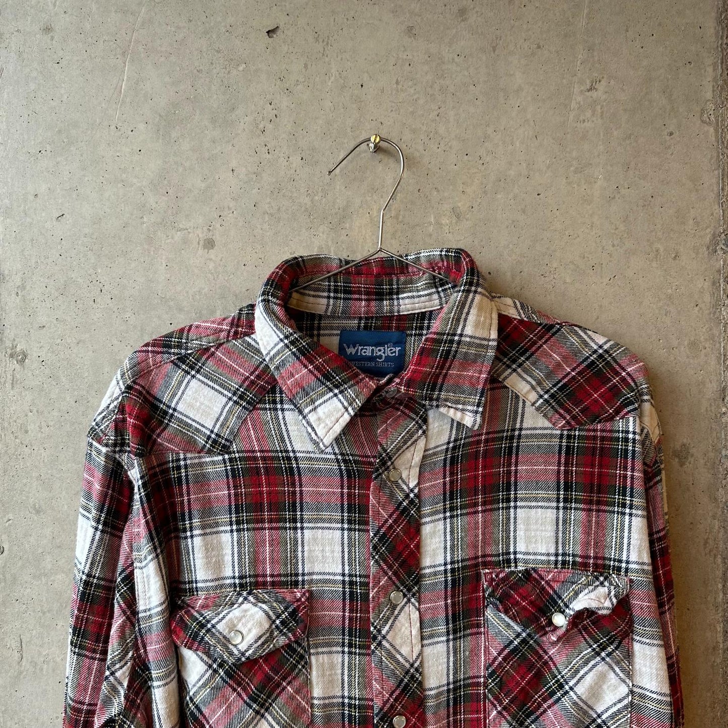 (XL) Camisa de Franela Wrangler "Red, Green, White"