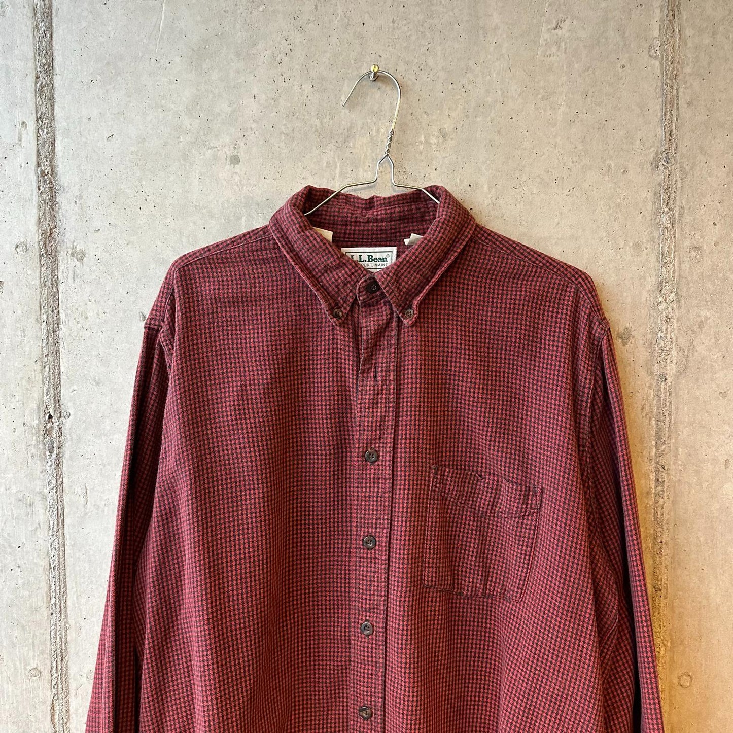 (L) Camisa de Franela LL Bean "Red"