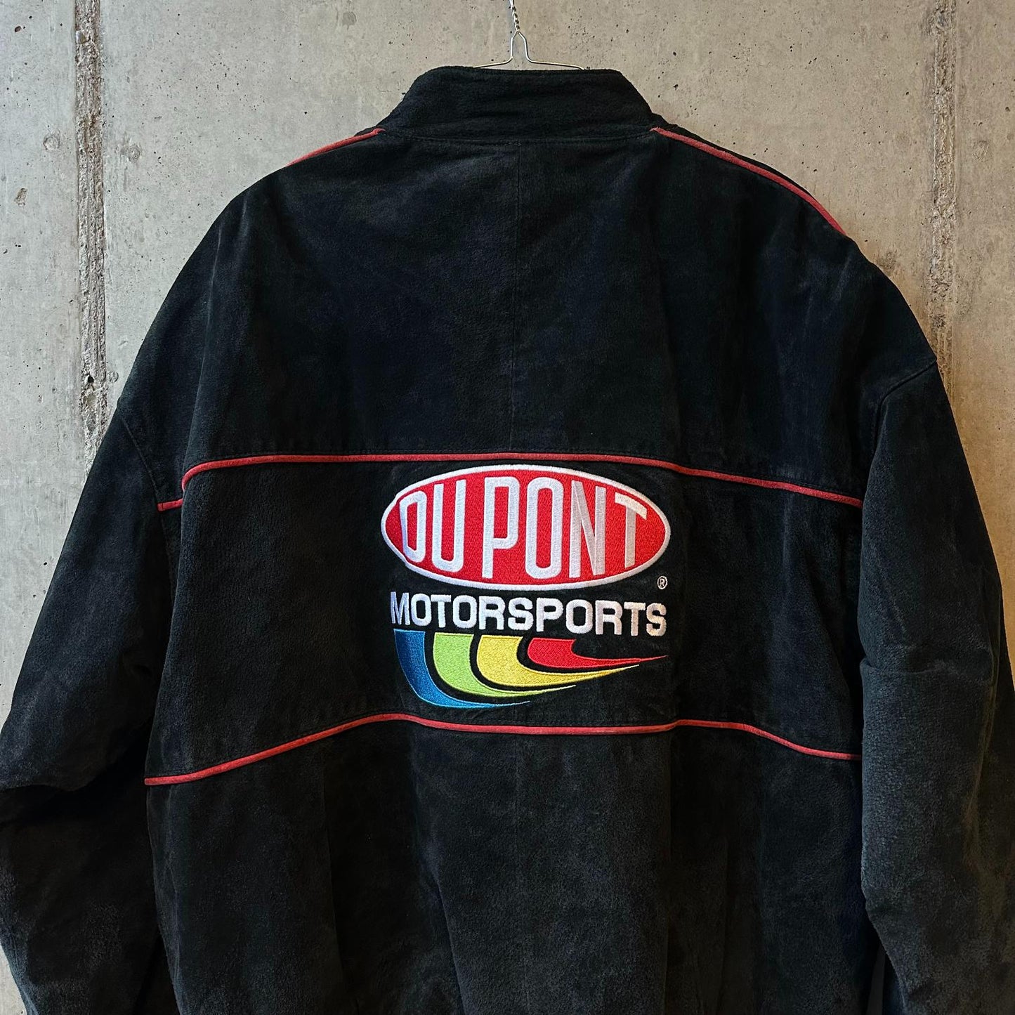 (L) Campera de Racing Nascar Chase Authentics de Cuero Agamuzado