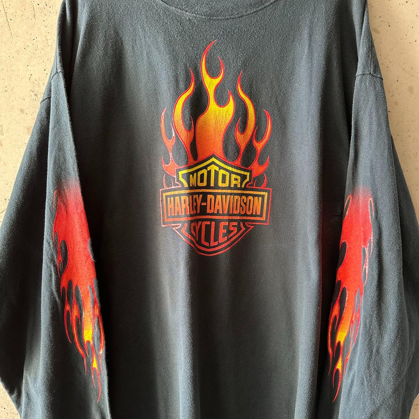 Remera Harley Davidson Longsleeve "Fire / Balas Dragons Eagle"